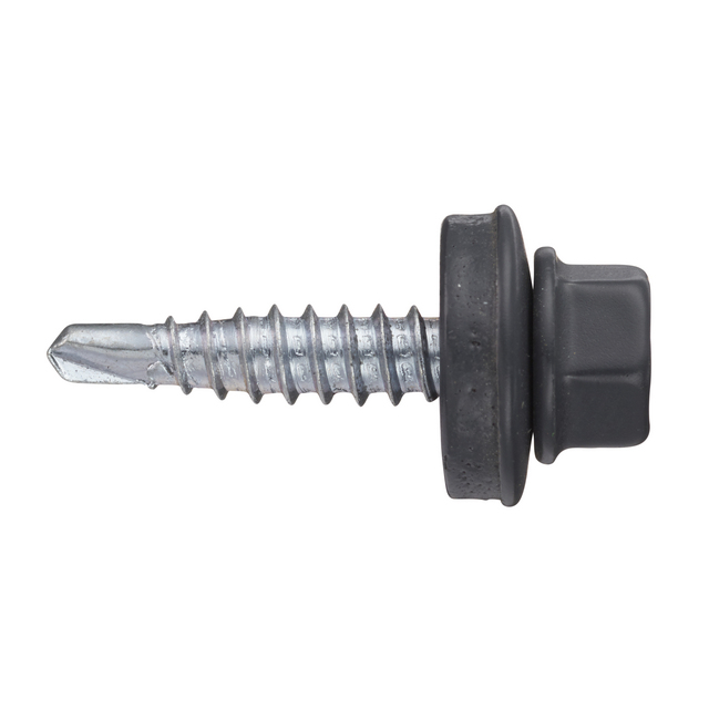 ÖVERLAPPSKRUV STÅL UTV MÖRKGRÅ 4,8X23MM 250ST | Beijerbygg Byggmaterial