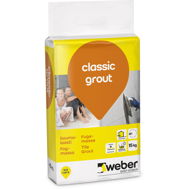 FOGMASSA CLASSIC GROUT 20 GRAPHITE 15KG | Beijerbygg Byggmaterial