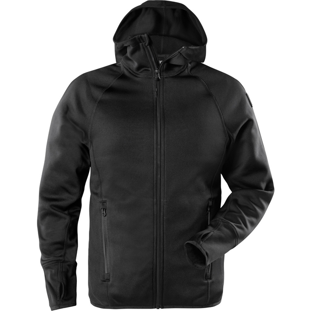 HOODIE CALCIUM POLARTEC SVART STL S | Beijerbygg Byggmaterial