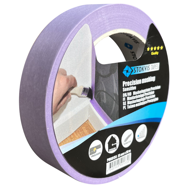 MASKERINGSTEJP LILA 25MMX50M LÄTTHÄFTANDE | Beijerbygg Byggmaterial