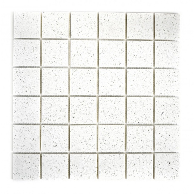 MOSAIK WS ARTIFICIAL SQUARE ARTIFICIAL WHITE 4,8X4,8X0,8 | Beijerbygg Byggmaterial