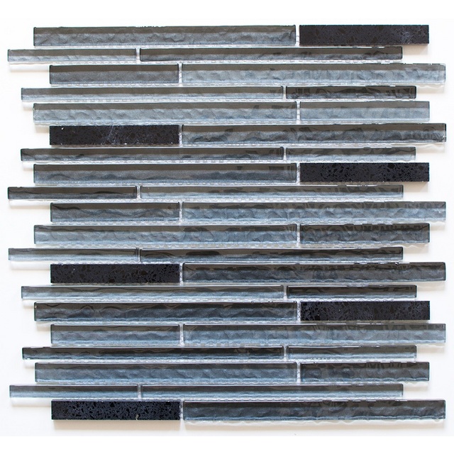 MOSAIK WS ART MULTISTICK CRYST/ARTIFICL MIX BLACK 10X98 | Beijerbygg Byggmaterial