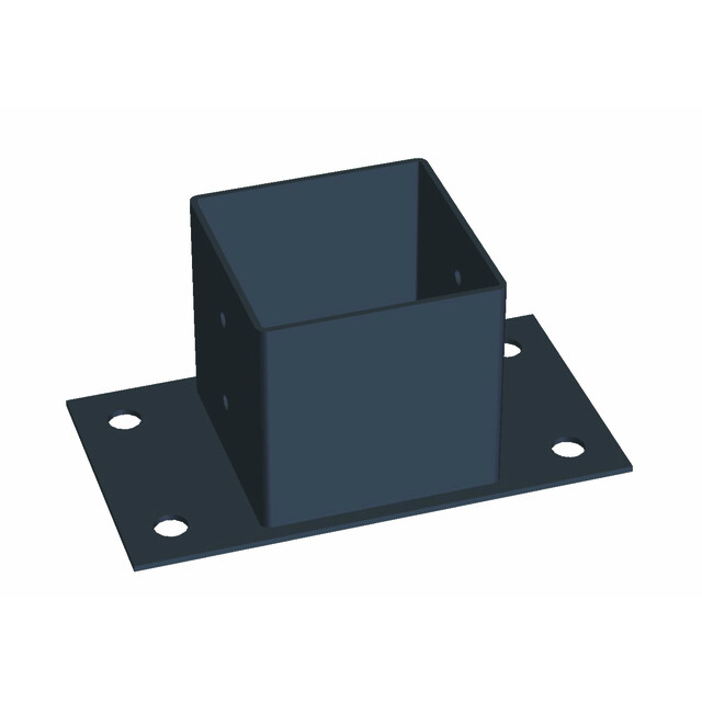 STOLPSKO SVART 71X71X150MM | Beijerbygg Byggmaterial