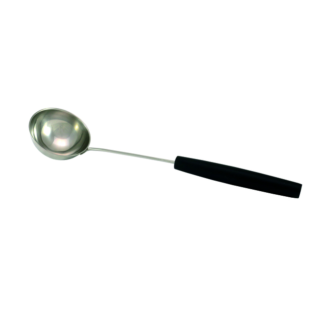 BASTUSKOPA ROSTFRITT 44CM 0,3L SVART TRÄHANDTAG 44CM | Beijerbygg Byggmaterial