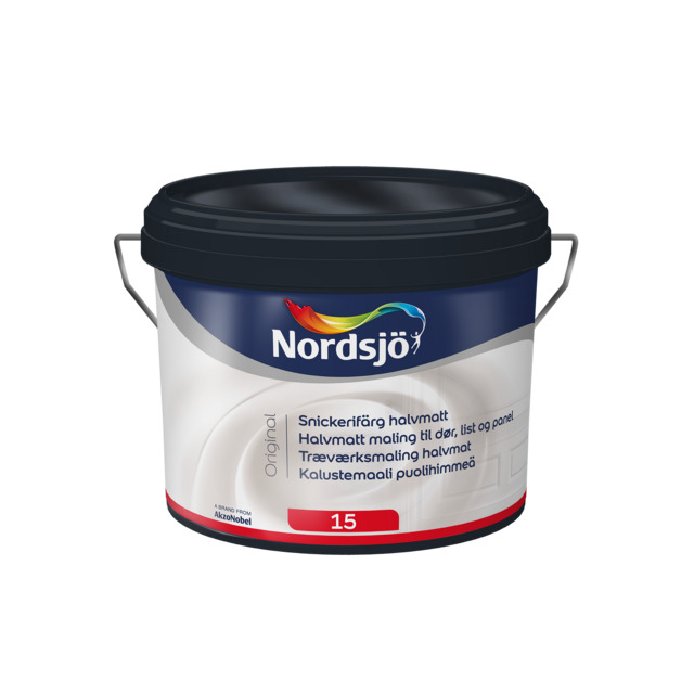 SNICKERIFÄRG NORDSJÖ ORIGINAL HALVMATT BW INOMHUS 2,5L | Beijerbygg Byggmaterial