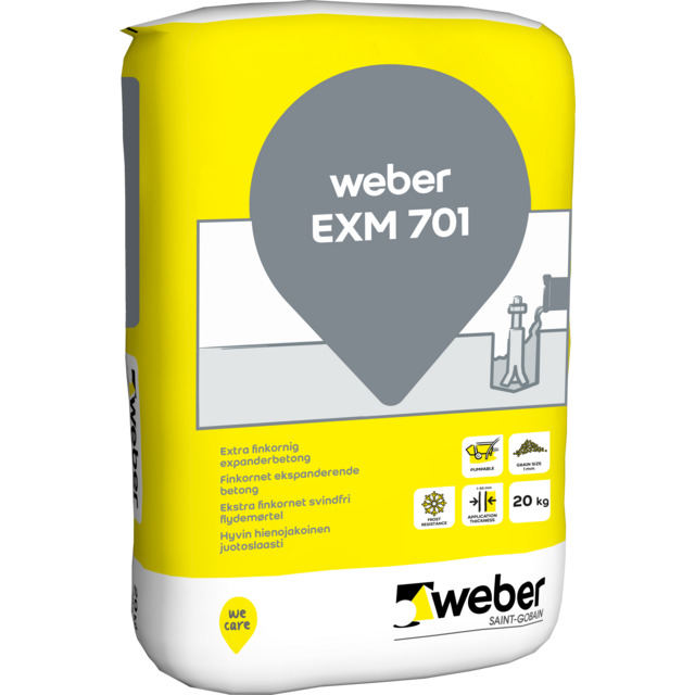 EXPANDERBRUK EXM701 0-1MM 20KG >50MPA            (48) | Beijerbygg Byggmaterial
