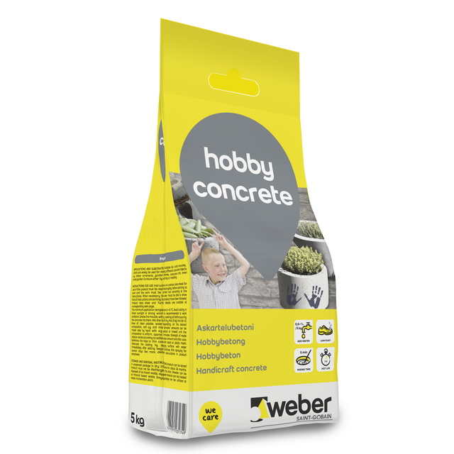 BETONG WEBER HOBBY CONCRETE 5KG | Beijerbygg Byggmaterial