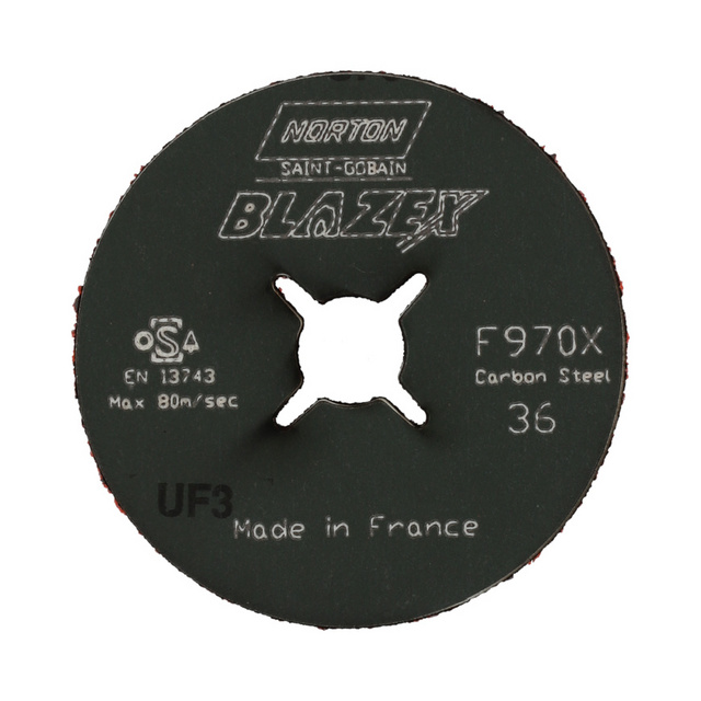 FIBERRONDELL NORTON BLAZE X STEEL F970X KORN 80 125X22 | Beijerbygg Byggmaterial