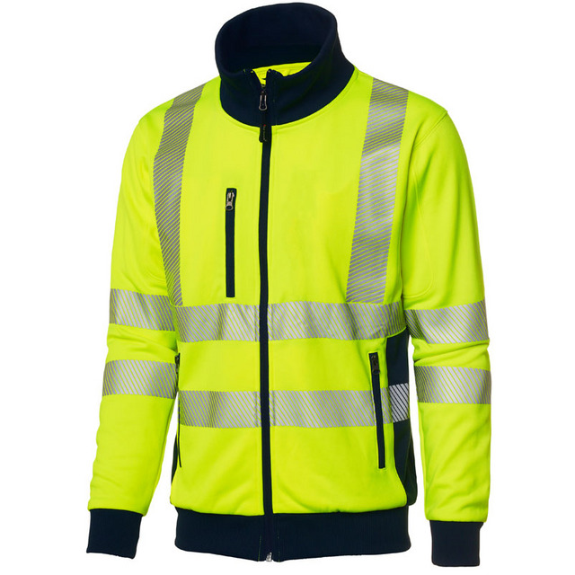 TRÖJA VARSEL MED DRAGKEDJA GUL L | Beijerbygg Byggmaterial