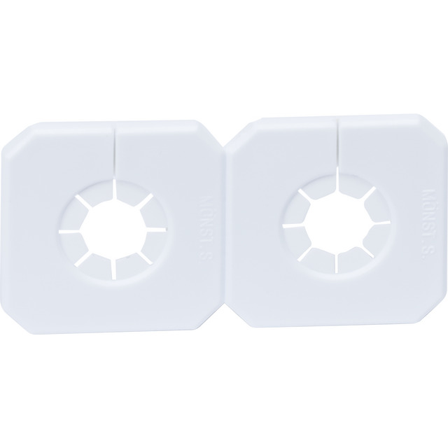 TÄCKBRICKA 18-34MM 60C/C VIT FÖR DUBBLA RÖR, ETT PAR/FRP | Beijerbygg Byggmaterial TÄCKBRICKA 18-34MM 60C/C VIT FÖR DUBBLA RÖR, ETT PAR/FRP | Beijerbygg Byggmaterial