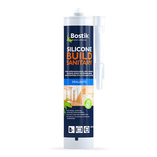 SILIKON BYGG&SANI SVART 0.3L BOSTIK 3098       (12) | Beijerbygg Byggmaterial