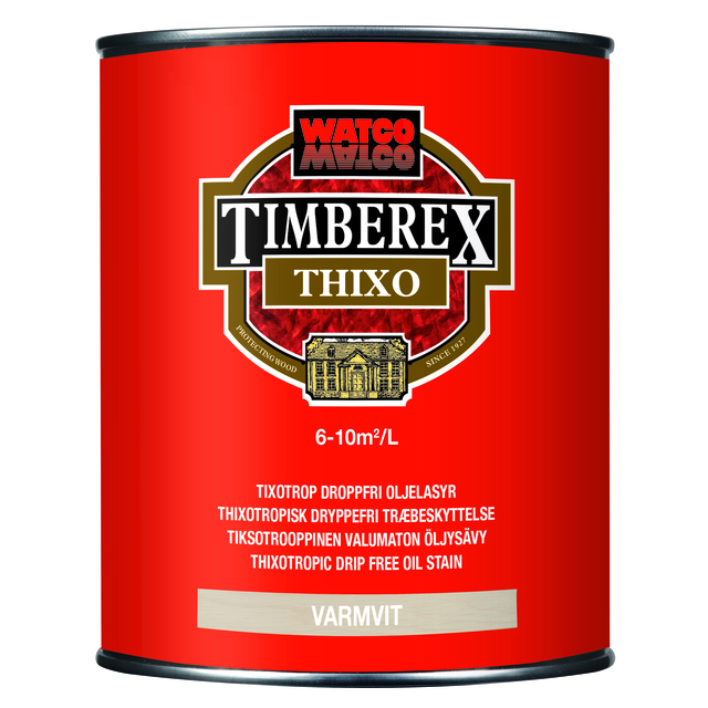 TRÄLASYR THIXO TIMBEREX VARMVIT 1L | Beijerbygg Byggmaterial