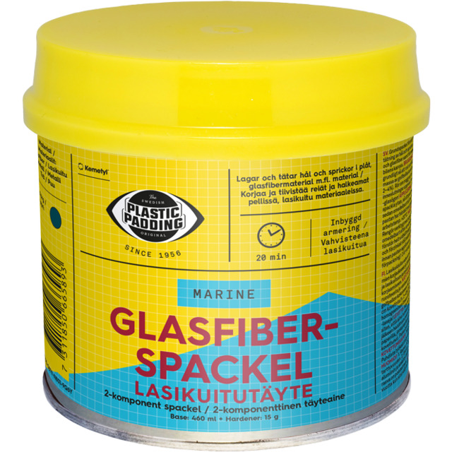 SPACKEL GLASFIBER PLASTIC PADDING GLASFIBERSPACKEL 0,46L | Beijerbygg Byggmaterial