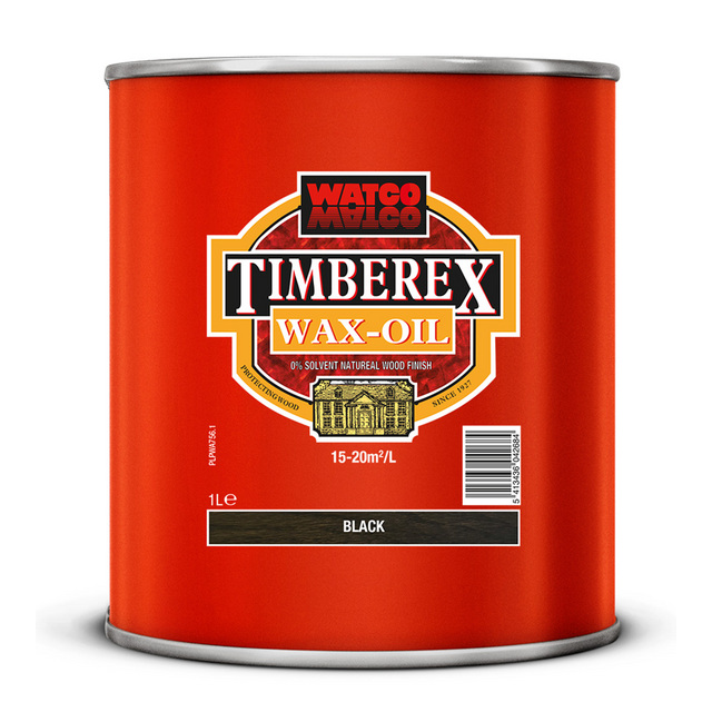 TRÄOLJA WAX-OIL TIMBEREX BLACK 0,2L | Beijerbygg Byggmaterial