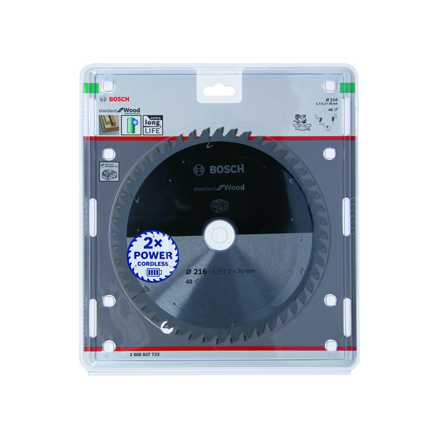 CIRKELSÅGKLINGA ACCU ST TRÄ B 216X30MM 48T | Beijerbygg Byggmaterial