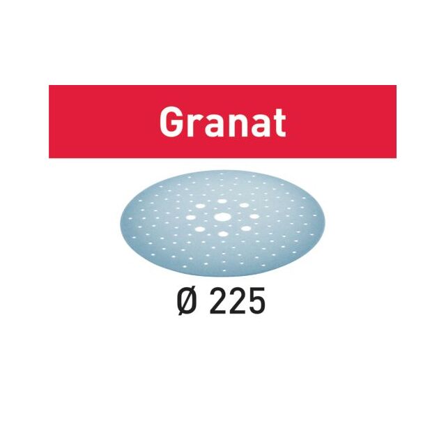 SLIPPAPPER GRANAT STF D225/128 P120 GR 5ST | Beijerbygg Byggmaterial